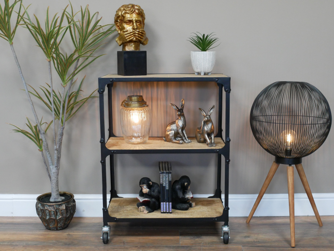 Industrial Shelves on Wheels