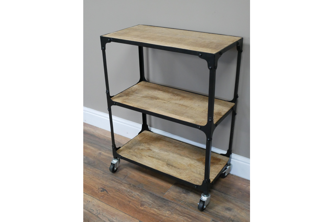Industrial Shelves on Wheels