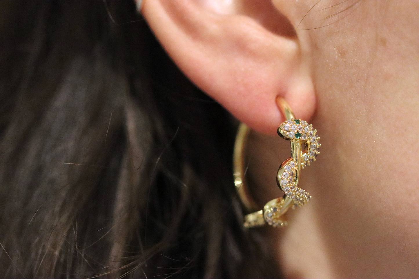 Winding Snake Hoops