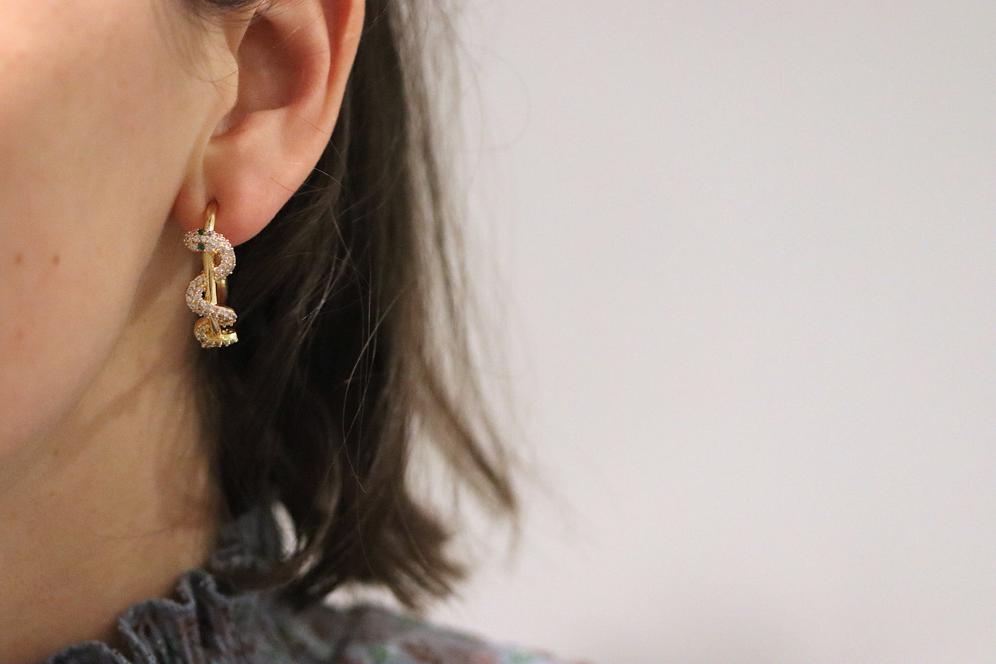 Winding Snake Hoops