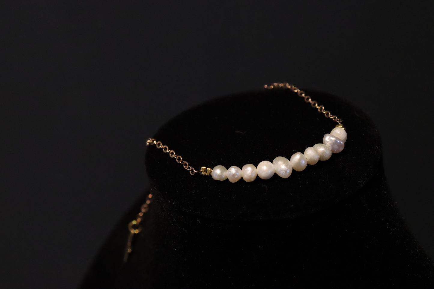Gold Plated Natural Pearl Bracelet With Star Clasp
