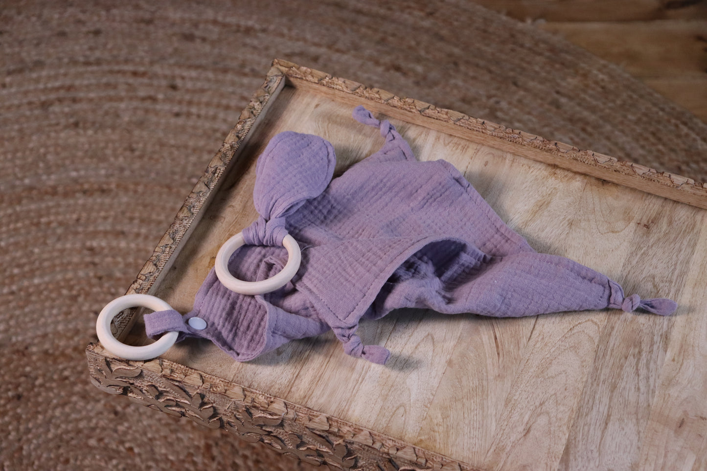 Muslin Comforter & Teething Ring