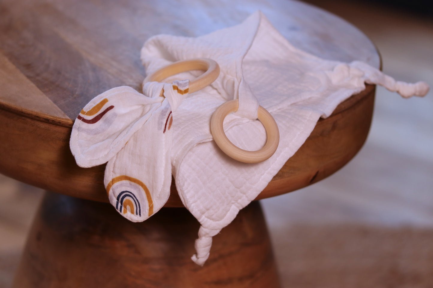 Muslin Comforter & Teething Ring
