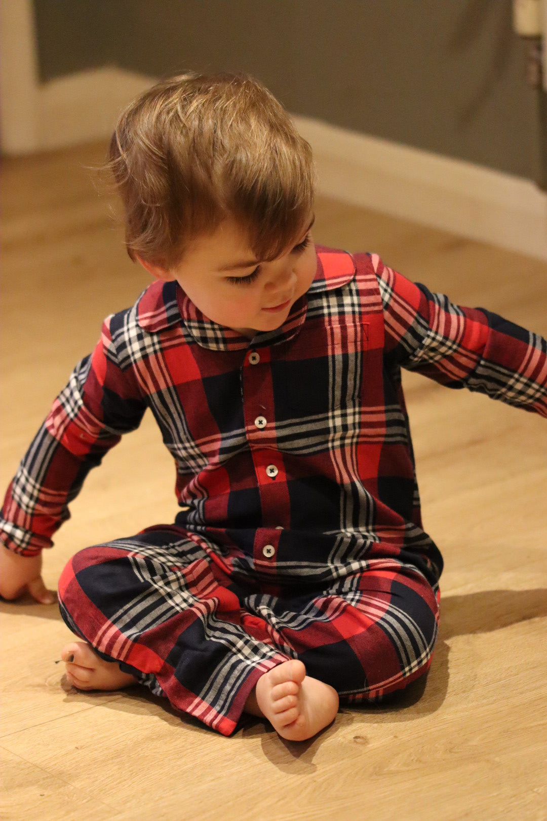 Little Ones Tartan All-In-One