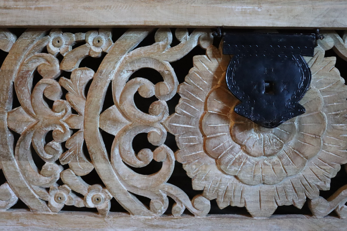 Mango Wood Carved Storage Box