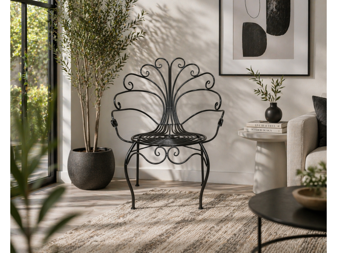 Curly Metal Garden Chair