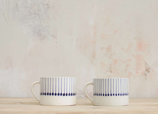 Iba Ceramic Mug - Indigo - Large