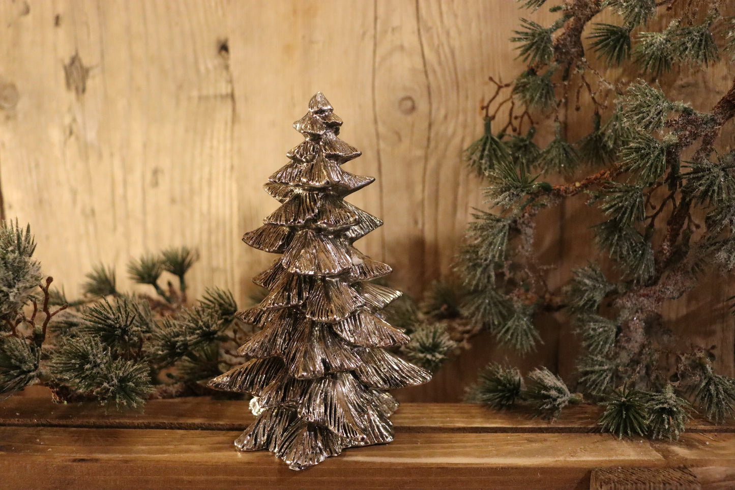 Serafina Christmas Tree - Antique Silver