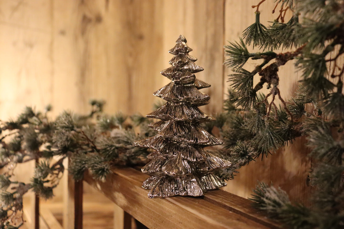 Serafina Christmas Tree - Antique Silver