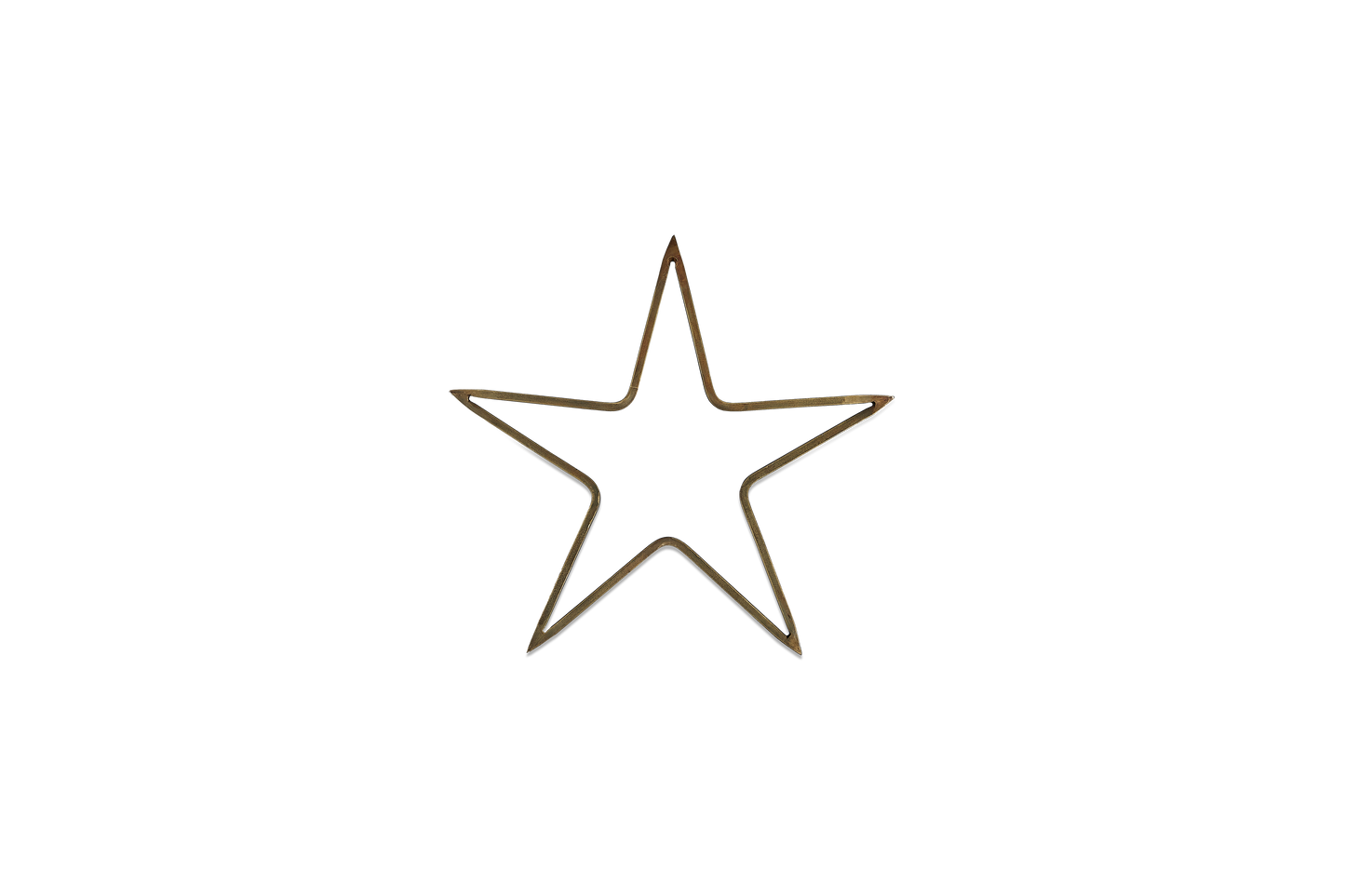 Meru Brass Star, Antique Brass