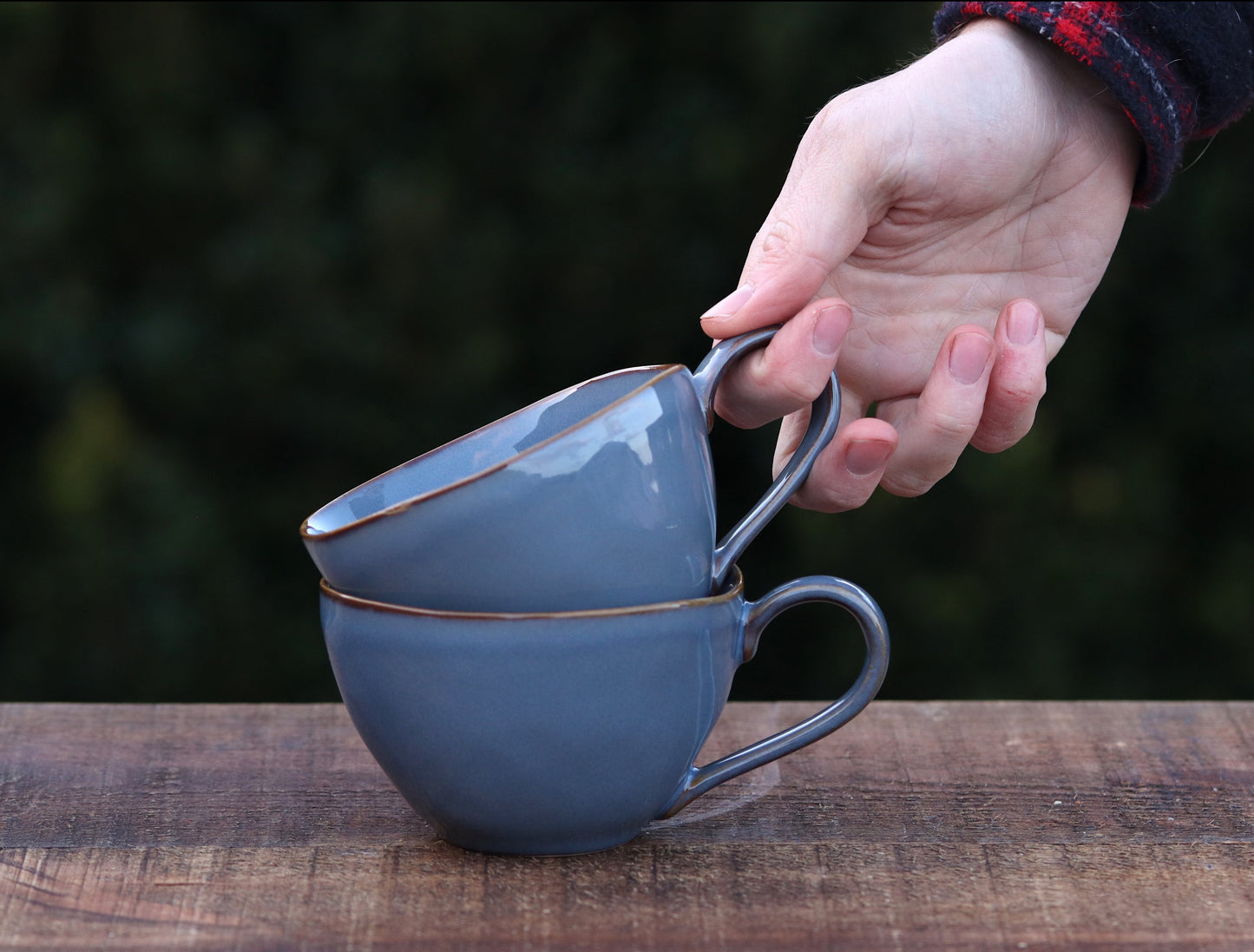Blue Stoneware mug