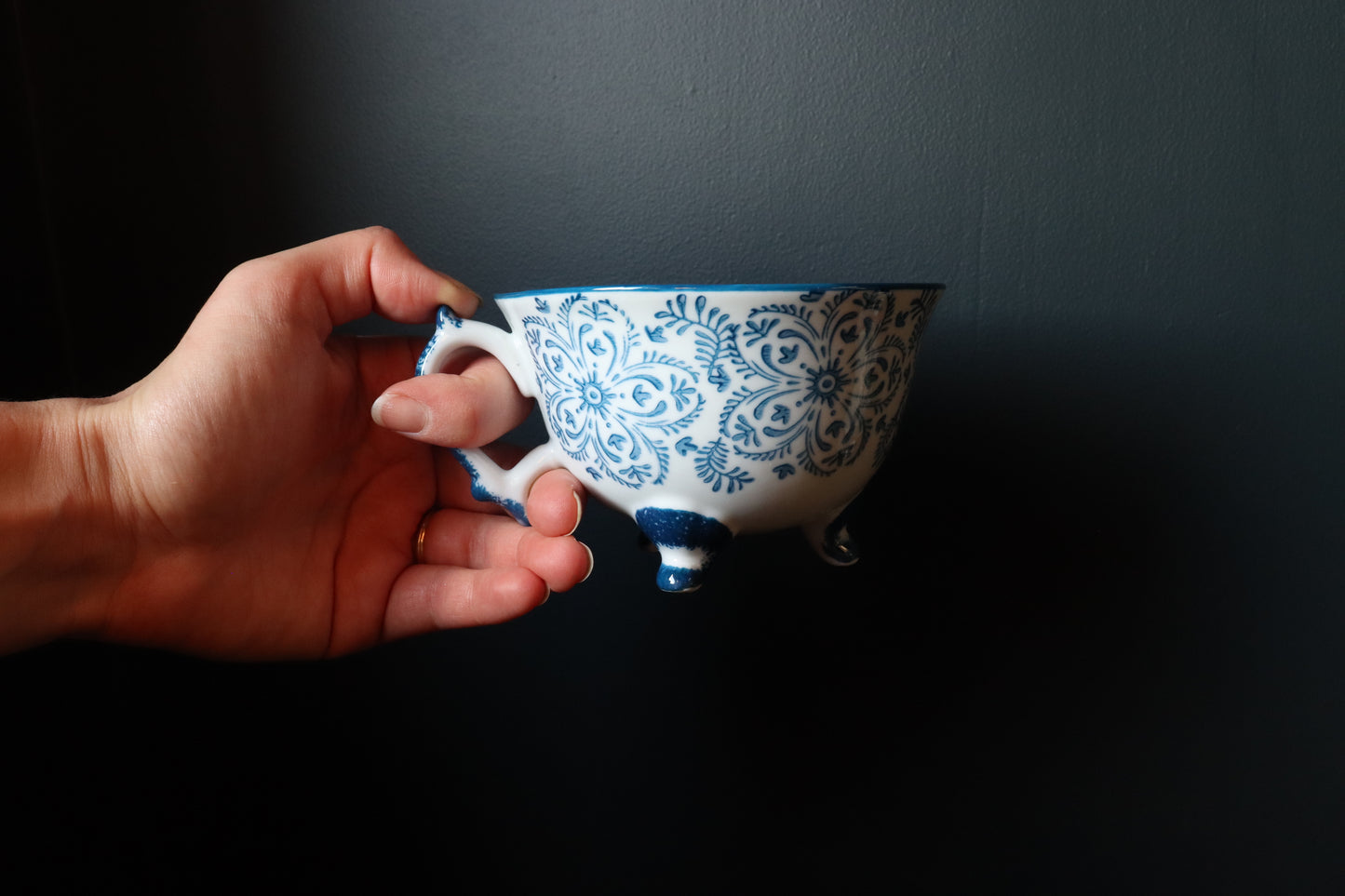 Blue Patterned Cup