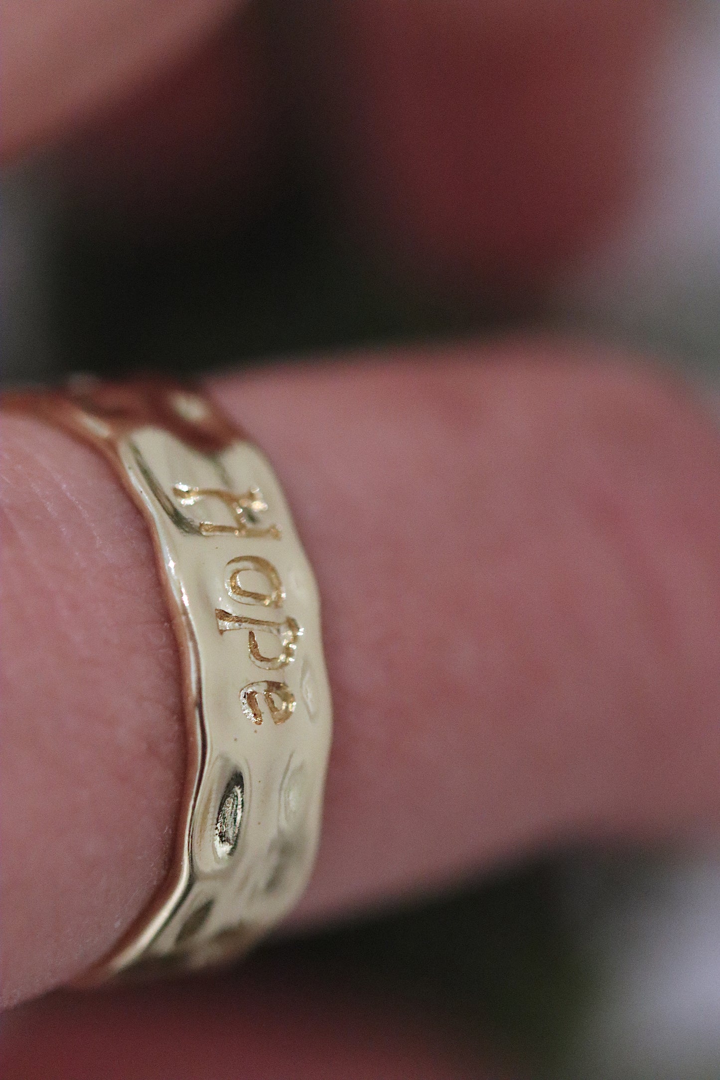 Gold Plated 'Hope' Ring