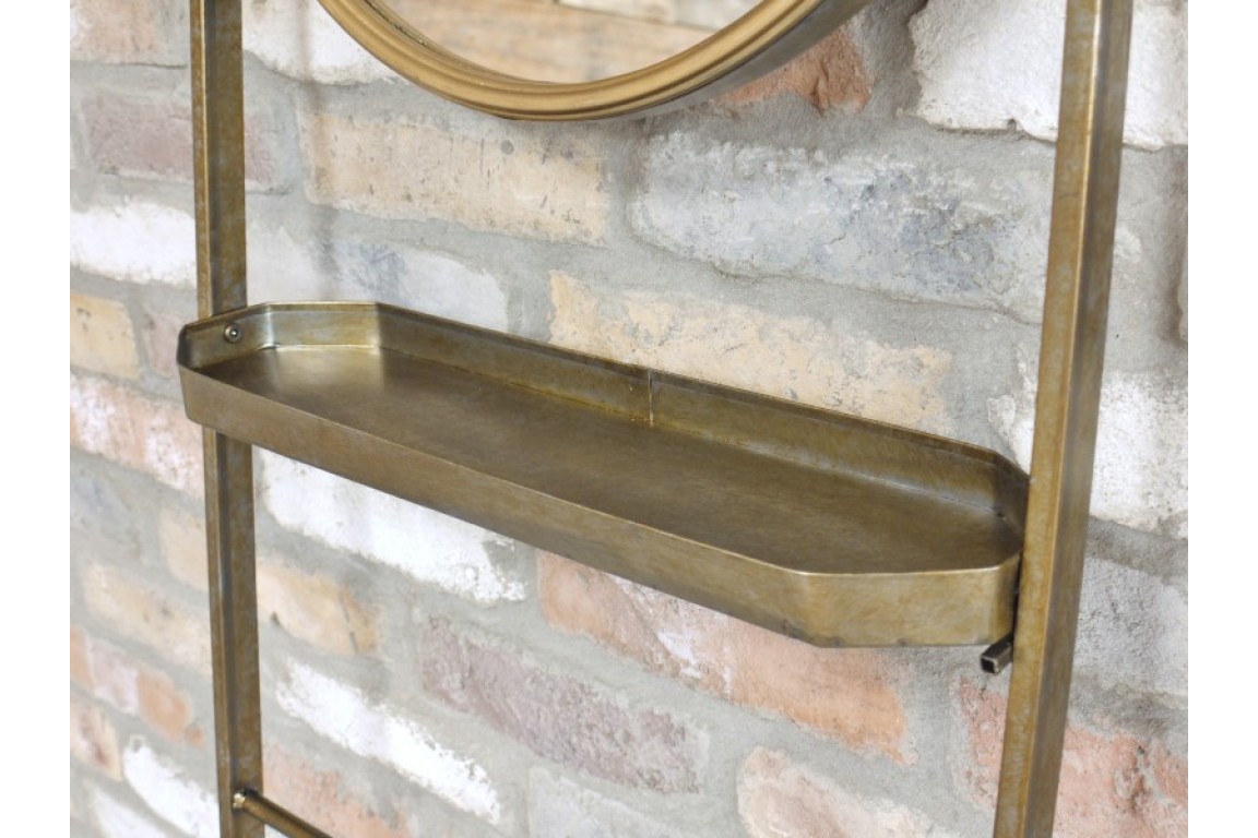 Standing Mirror With Towel Rail