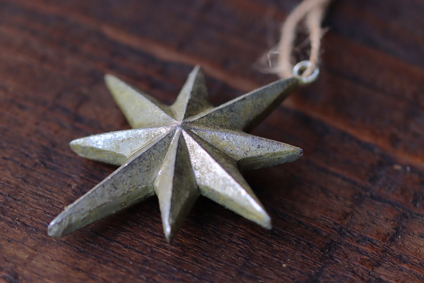 Serafina Star Ornament - Antique Gold