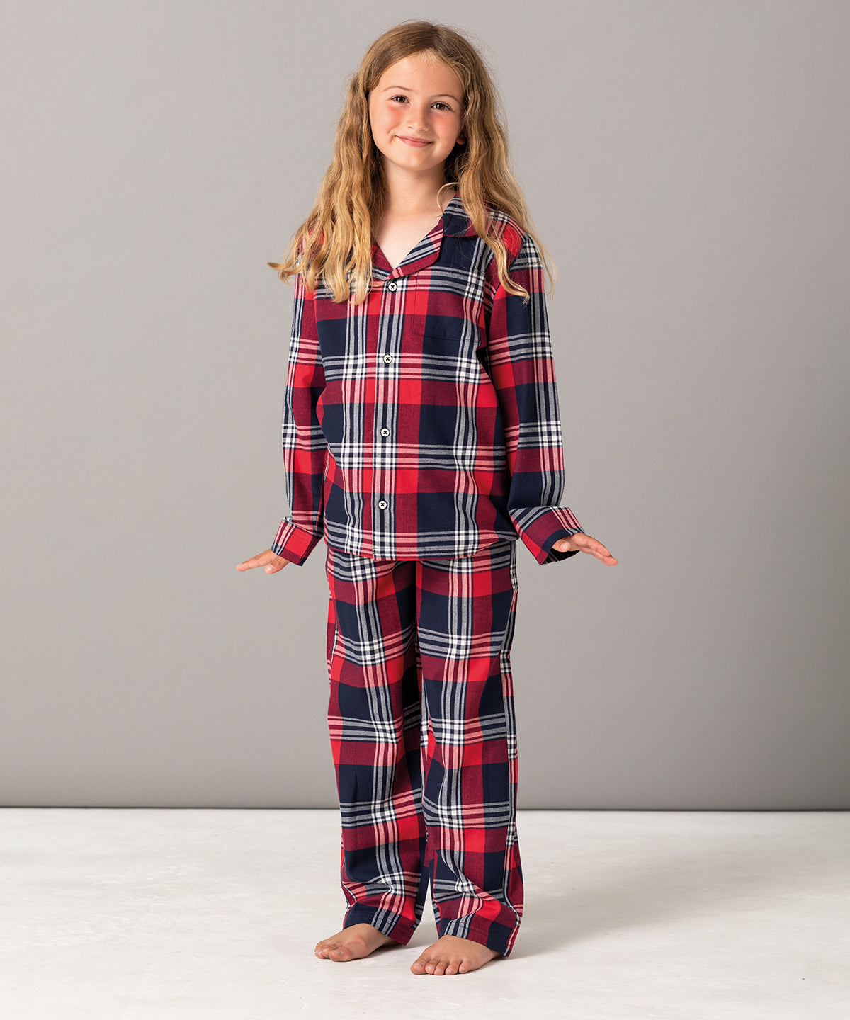 Red & Navy Tartan Pyjama Set