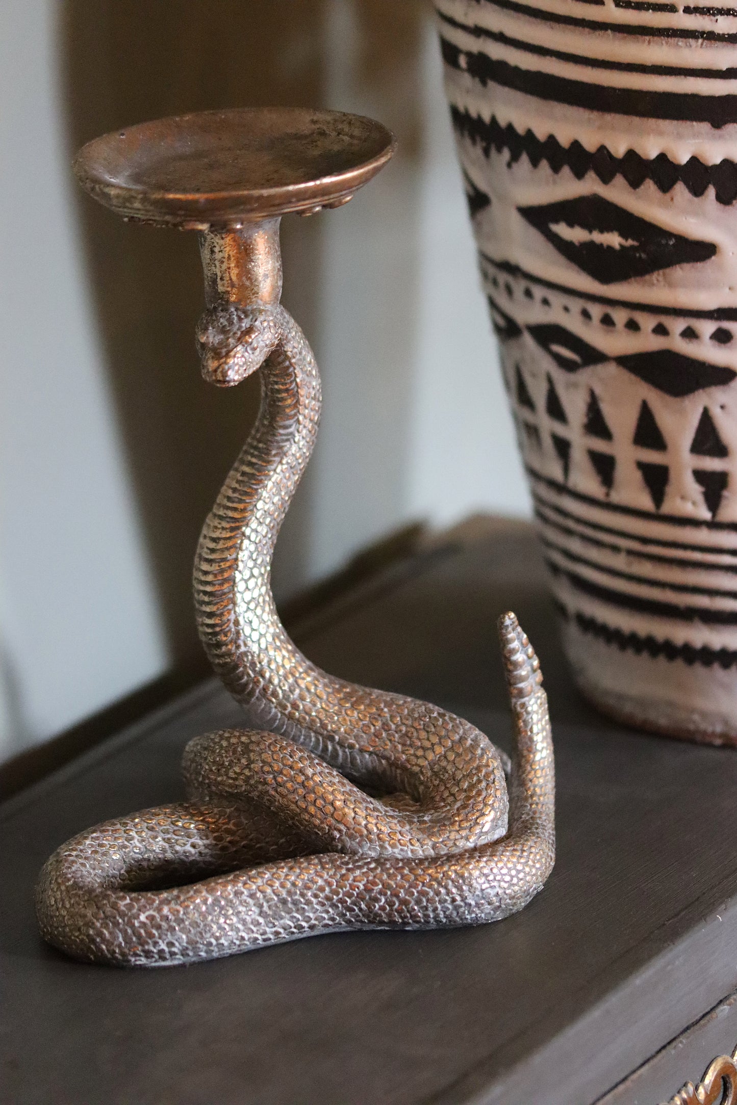 Rising Snake Candle Holder