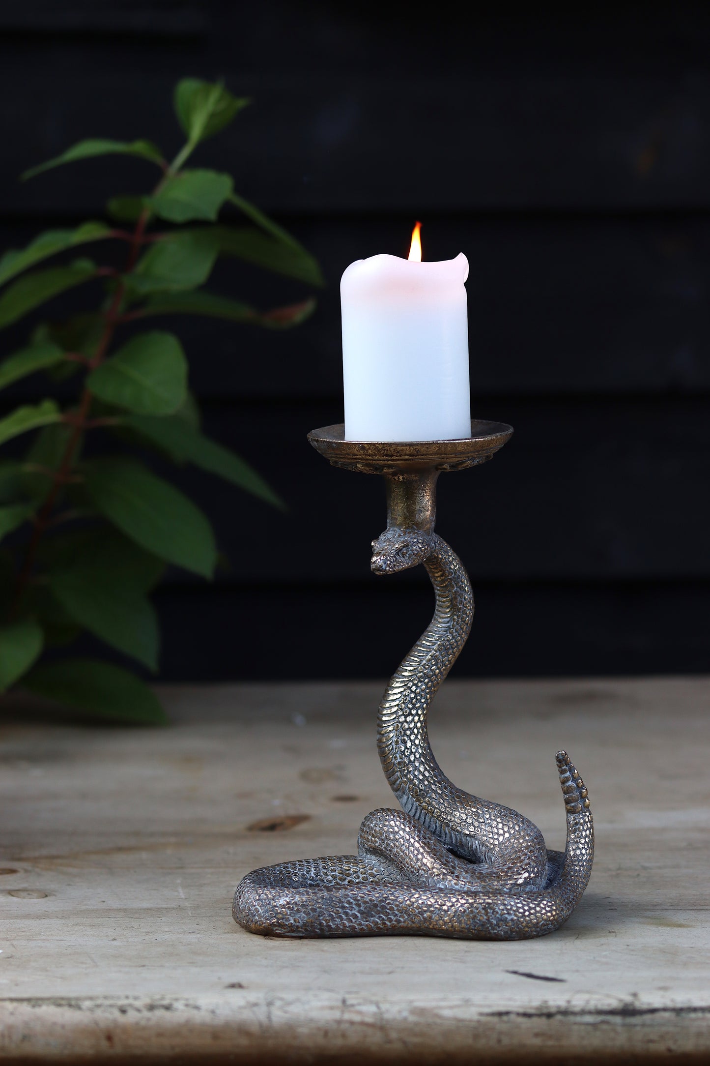 Rising Snake Candle Holder