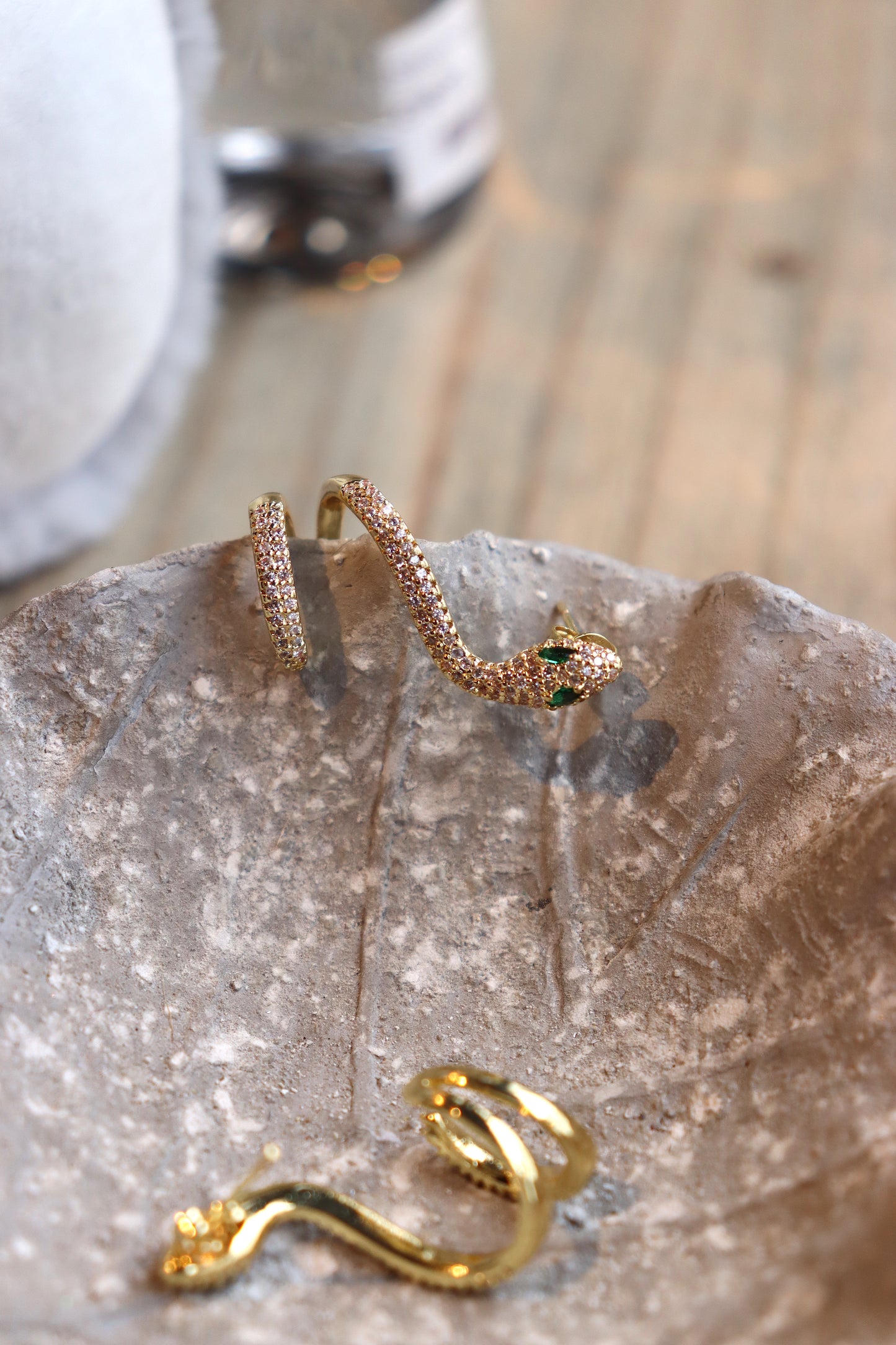 Snake Earring with Cuff